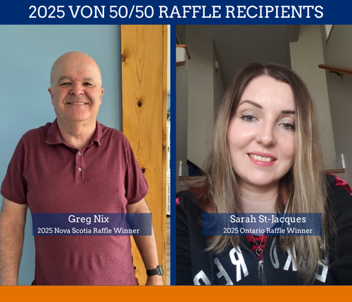 2025 VON 50/50 Raffle recipients