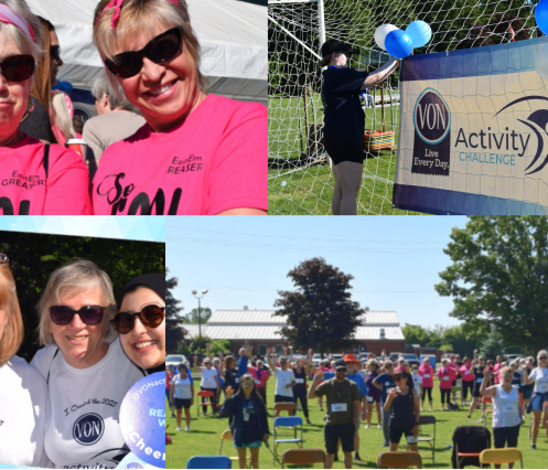 Collage of participants at the VON Activity Challenge